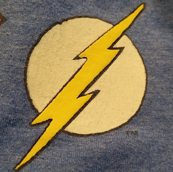 JUSTICE LEAGUE BOYS MEDIUM BLUE T-SHIRT - Picture 7 of 15
